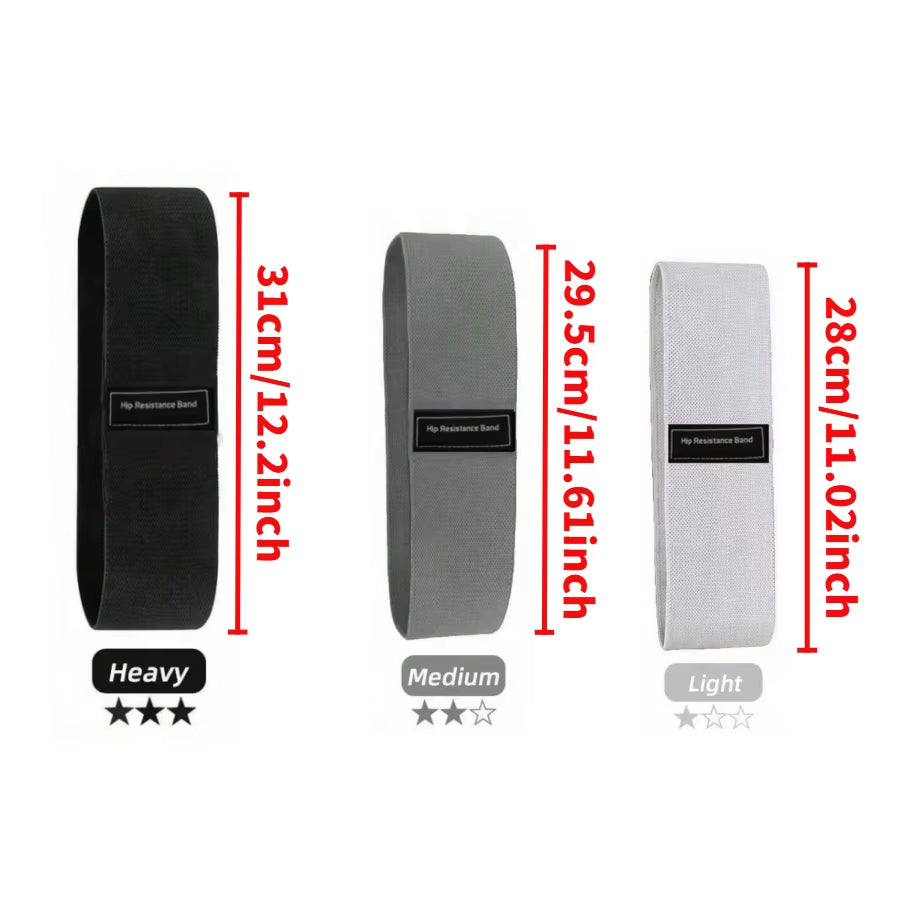 Fabric Resistance Hip Booty Bands Glute Thigh Elastic Workout Bands Squat Circle Stretch Fitness Strips Loops Yoga Gym Equipment