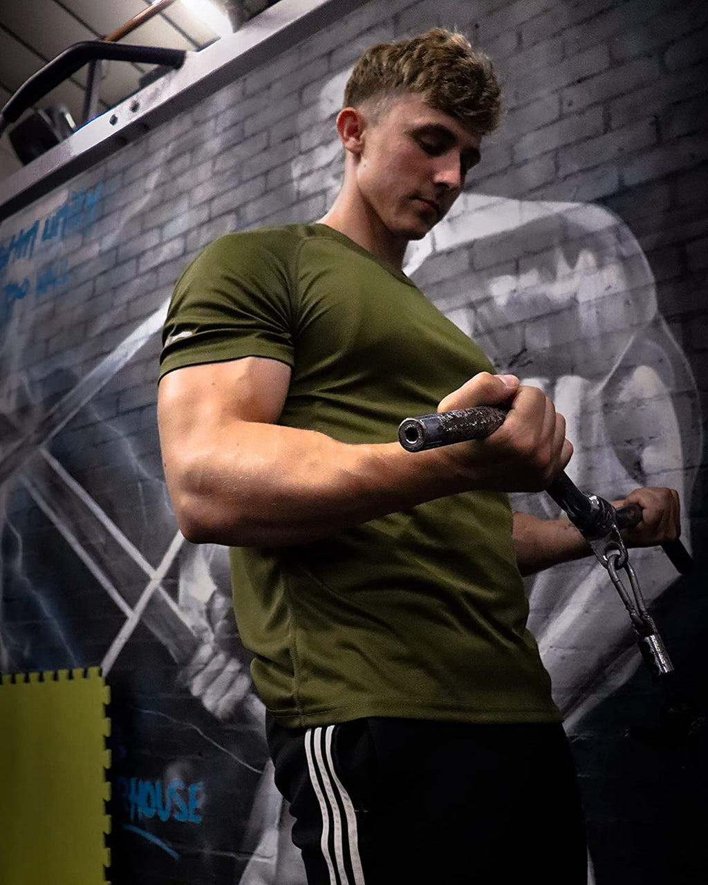 Gaiatiger 1/3 Pack Mens T-Shirts Quick Dry Short Sleeve Tops Moisture Wicking Ac